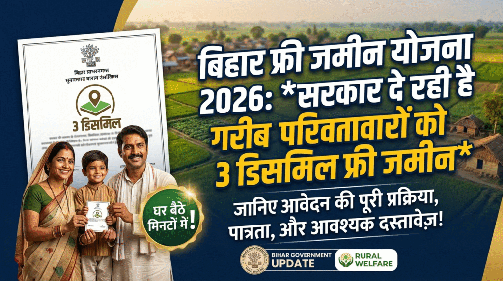 Bihar Free Jamin Yojana 2026
